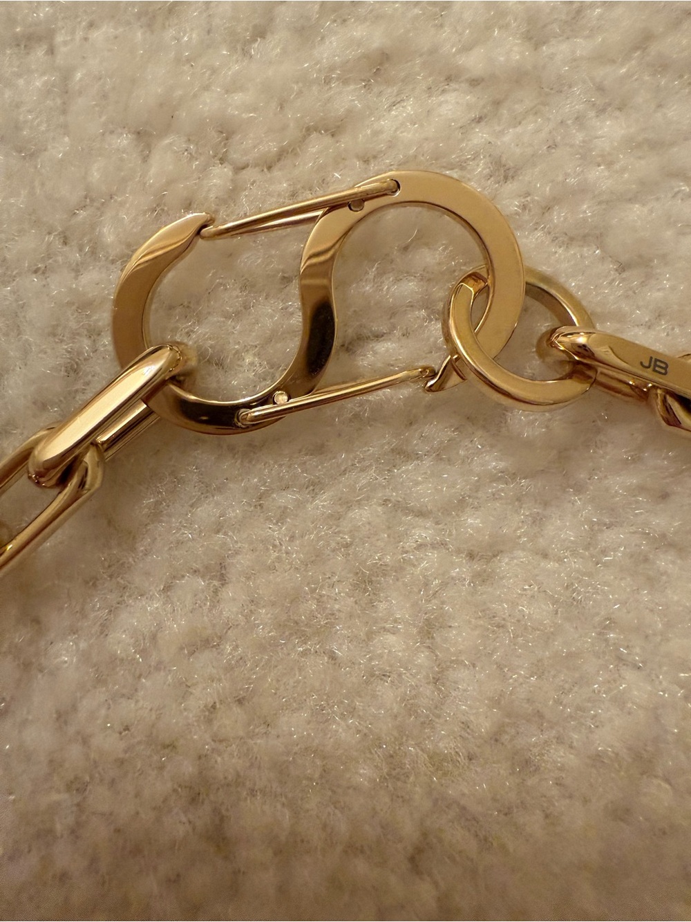 Jenny Bird Art Heart Gold Triple Heart Link Necklace - Picture 4 of 6